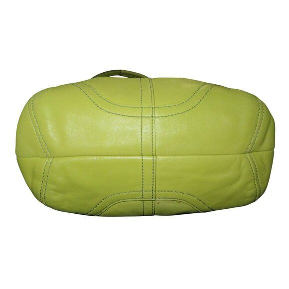 Coach 2004 Soho Canvas & Leather Mini Tote Buckle Front Flap Gorgeous Green! - Picture 5 of 13